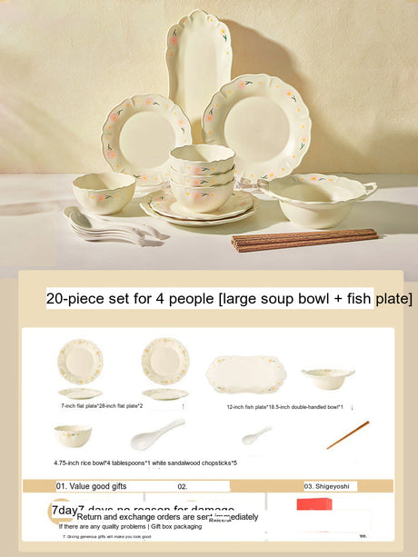 MOSE Creamy High-Quality Tableware Set from MOSE