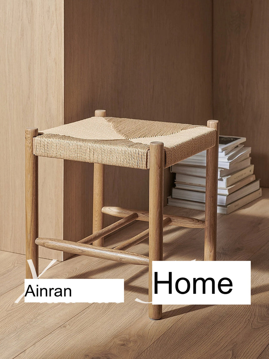GENJI Haruka Elegant Solid Wood Stool from GENJI