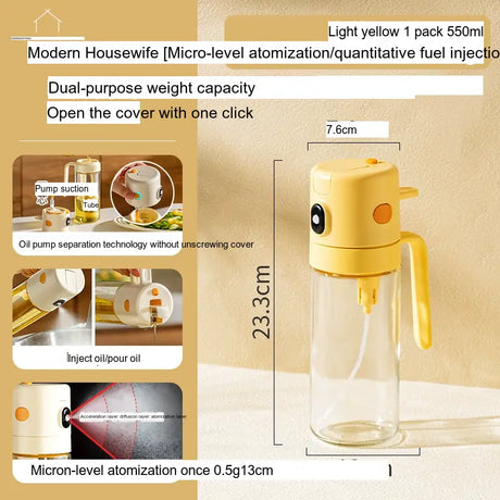 MH Amaya Versatile Airtight Seasoning Glass Injector Bottle from MH