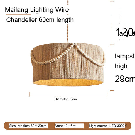 MAILANG Elowen Vintage Boho Chic Ceiling Lamp from MAILANG