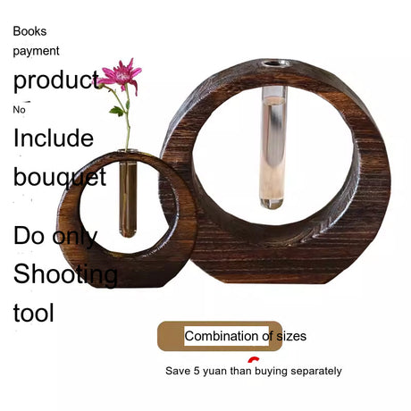 PAULOWNIA Akihiko Elegant Hydrolate Flower Jewelry Vase from PAULOWNIA