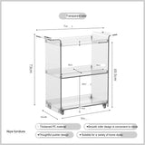 NIYE Aislinn Transparent Nordic Sofa Side Table from NIYE