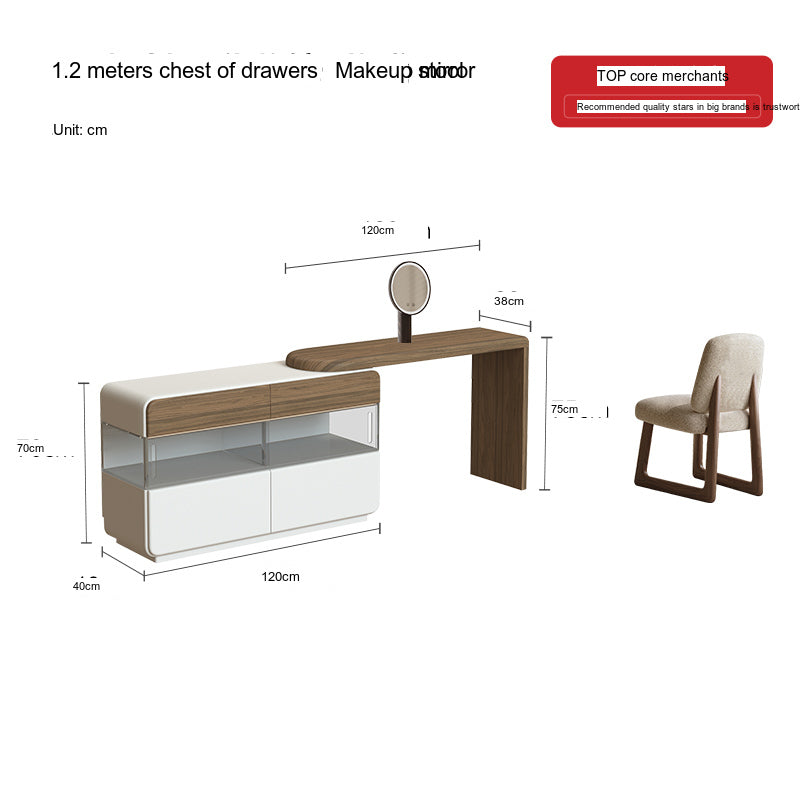 QUANMU Santiago Elegant Minimalist Chest of Drawers from QUANMU