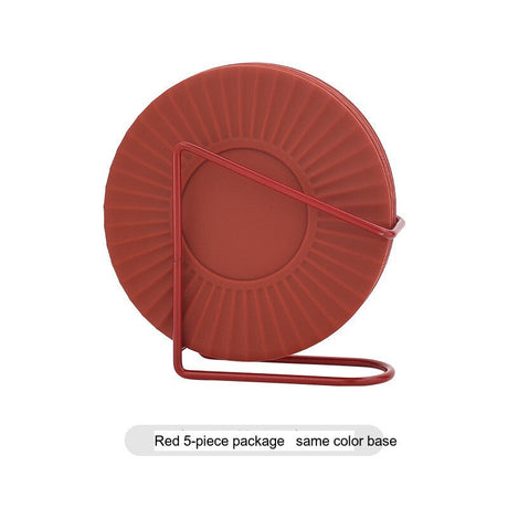 SUCO Isadora Elegant Round Silicone Gel Dinner Plate Table Mat Antiscald from SUCO