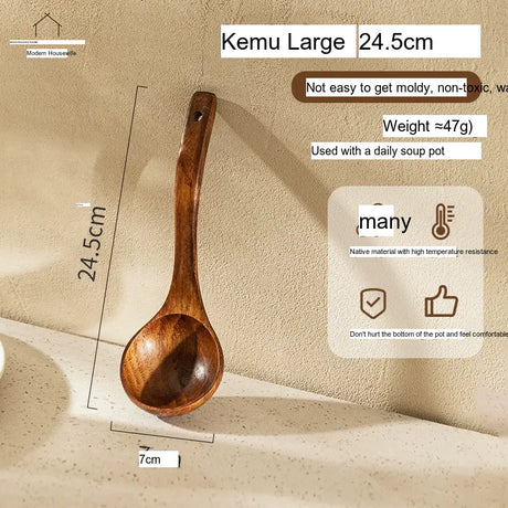 MH Yamaguchi Hana Sleek Ergonomic Wooden Spoon from MH