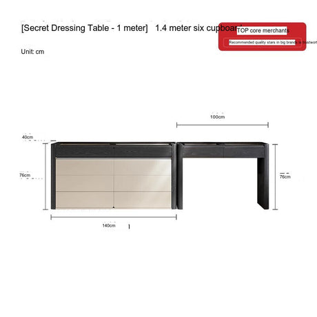 QUANMU Santiago Elegant Modern Dressing Table from QUANMU