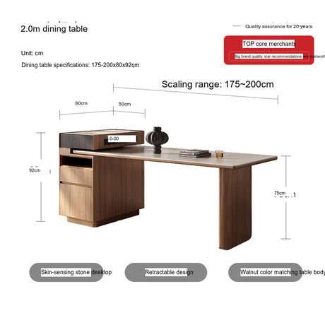 QUANMU Serafina Versatile Elegant Dining Table from QUANMU