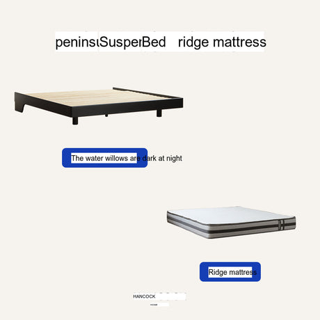 HANKE Iztacalco Solid Wood Minimalist Double Bed from HANKE