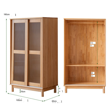 BAIYA SHUNAN Kazuki Elegant Wooden Wardrobe Furniture from BAIYA SHUNAN