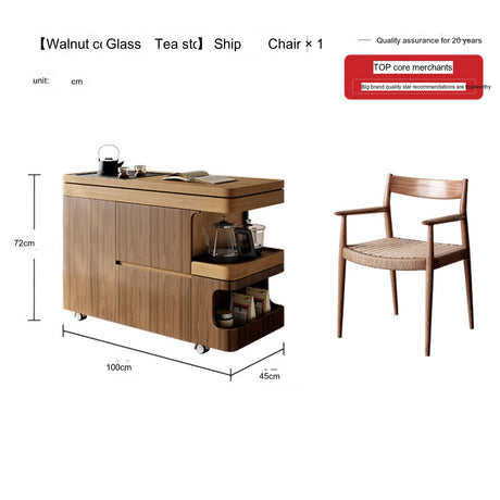 QUANMU Isamu Elegant Rotatable Teacart from QUANMU