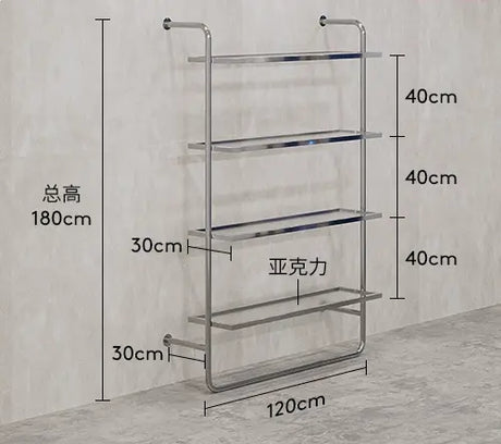 SM Vivian Stainless Steel Shoes and Clothing Stand from SM