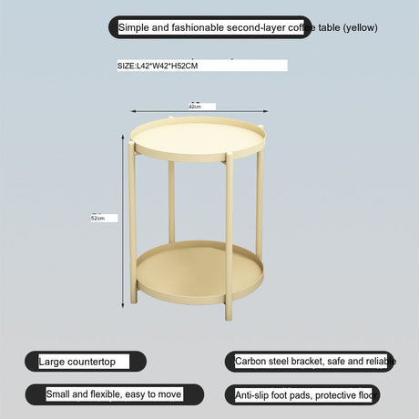 A&D Lysander Minimalist Wrought Iron Coffee Table from A&D