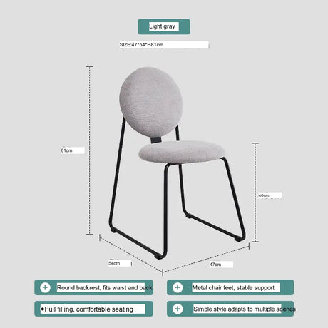 ABOUT WHITE Suyama Elegant Minimalist Dining Chair from ABOUT WHITE