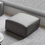 MOXER Elowen Elegant Full Leather Tofu Block Stool from MOXER