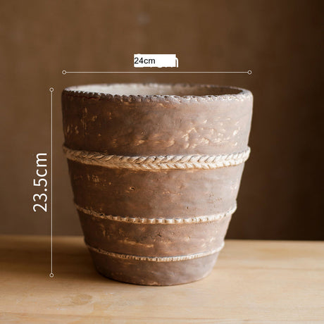 JUHAN Isolde Vintage Clay Handcrafted Flowerpot from JUHAN