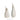 VAVINCI Alhambra Minimalist Modern White Ceramic Flower Vase from VAVINCI