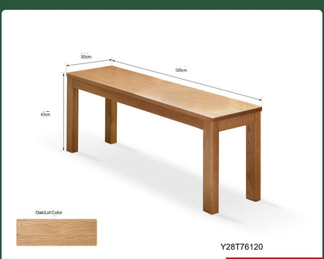GENJI Hiroshi Minimalist Solid Wood Bench from GENJI