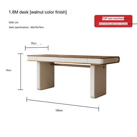 QUANMU Lorenzo Elegant Walnut Workstation from QUANMU