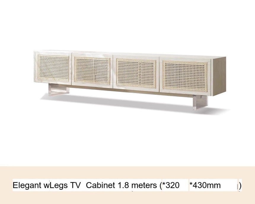 GENJI Haruto Solid Wood Cream Floating TV Cabinet from GENJI
