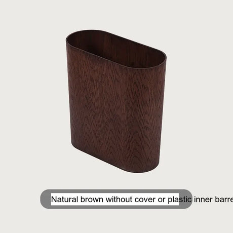 FIRST CLASS CARPENTER Isolde Rustic Elegant Wood Trash Can from FIRST CLASS CARPENTER