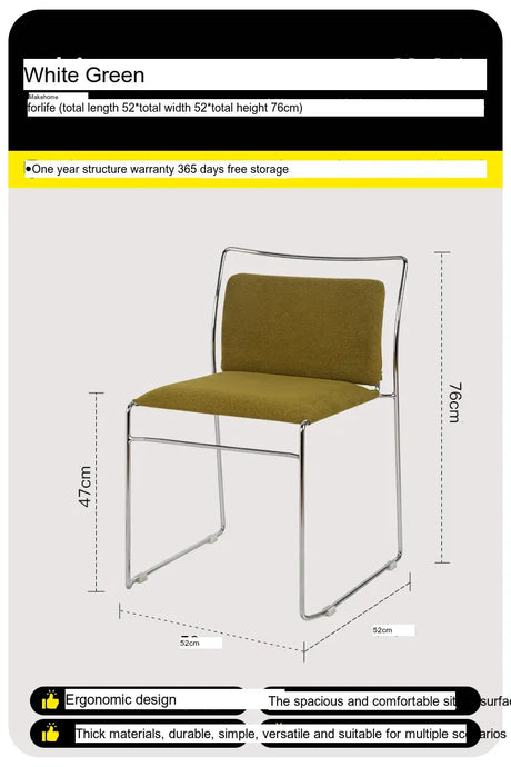ABOUT WHITE Lysander Sleek Modern Dining Chair from ABOUT WHITE