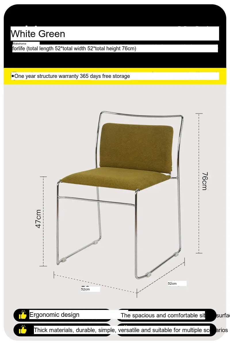 ABOUT WHITE Lysander Sleek Modern Dining Chair from ABOUT WHITE