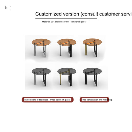TELLS Santiago Elegant Tempered Glass Dining Table from TELLS