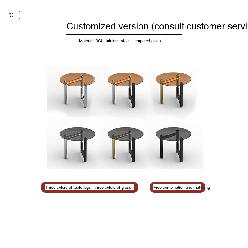 TELLS Santiago Elegant Tempered Glass Dining Table from TELLS