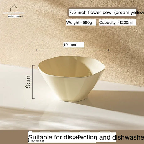 MH Isadora Elegant Ceramic Ramen Bowl Set. from MH