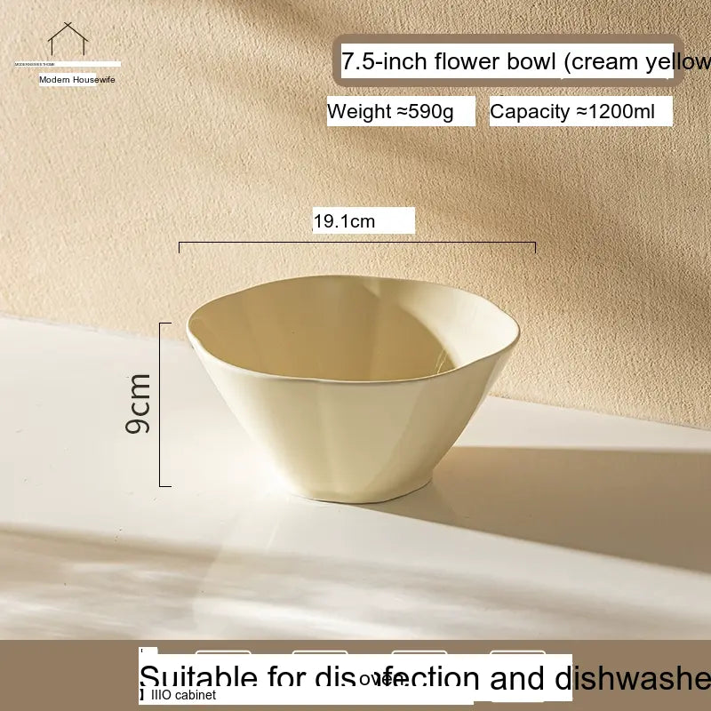 MH Isadora Elegant Ceramic Ramen Bowl Set. from MH