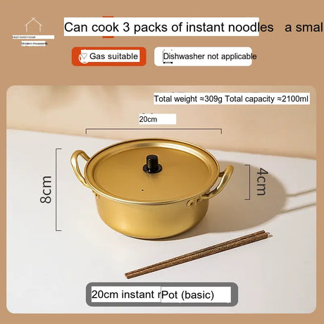 MH Daewon Sleek Korean Yellow Instant Noodle Pot from MH