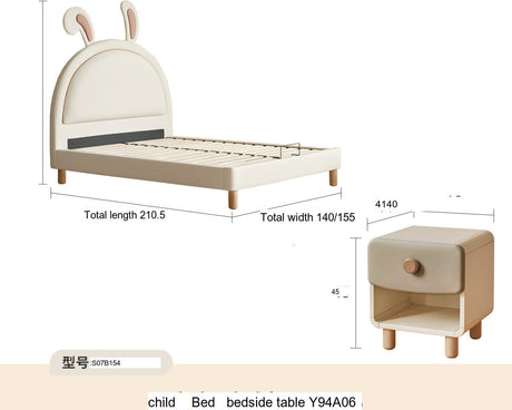 GENJI Kirigaya Whimsical Cartoon Rabbit Modern Children's Bed from GENJI