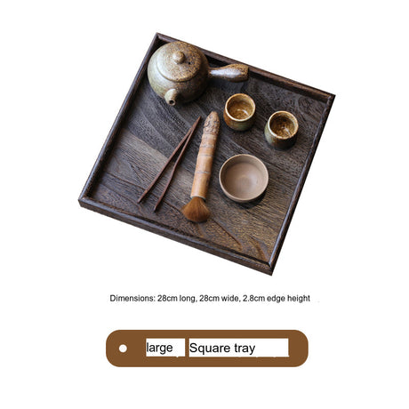 PAULOWNIA Hiroshi Modern Japanese Solid Wood Tea Tray Set from PAULOWNIA
