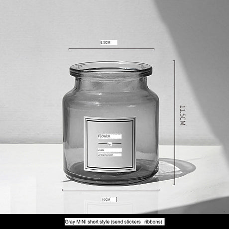 LIVETAI Athos Elegant Transparent Flowerpot Small Vase from LIVETAI