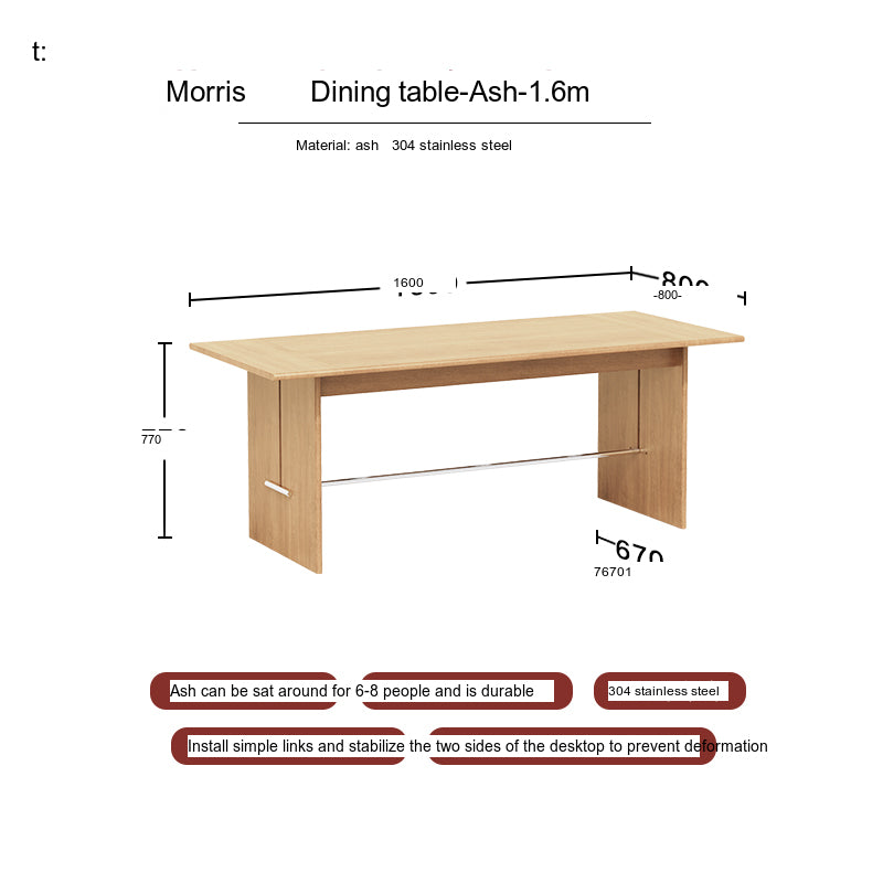 TELLS Santiago Rustic Black Walnut Dining Table from TELLS