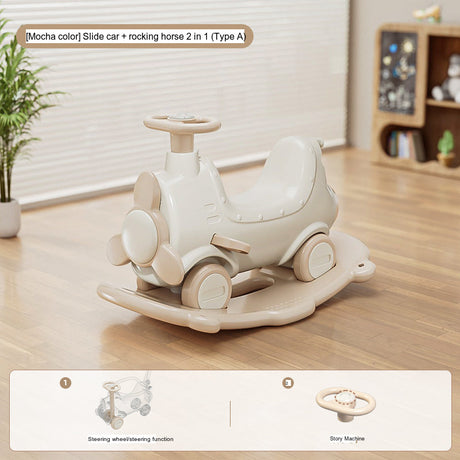 MIGOBEAR Two-in-One Airplane Rocker Children's Swings from KAWADENO