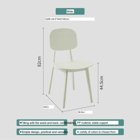 ABOUT WHITE Eldoria Scandinavian Plastic High Chair for Leisure from ABOUT WHITE