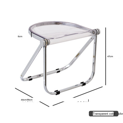NIYE Montgomery Sleek Transparent Folding Stool from NIYE