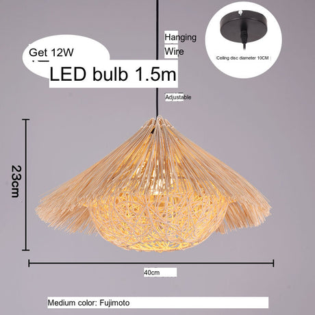 BOJI Azura Elegant Woven Coffee Ceiling Lamp from BOJI