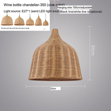BOJI Takumi Elegant Bamboo Ceiling Lamp from BOJI
