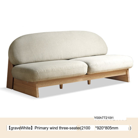 GENJI Hiroshi Elegant Small-Sized Solid Wood Sofa from GENJI