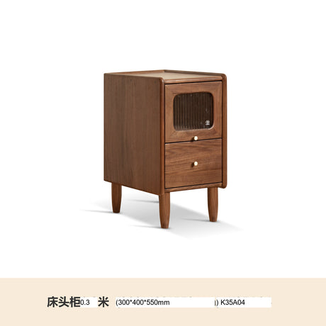 GENJI Isolde Minimalist Black Walnut Nightstand from GENJI