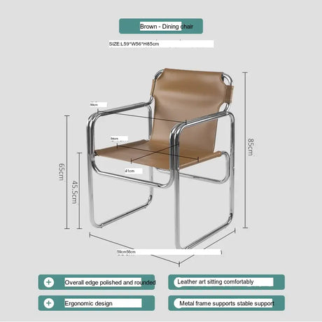 ABOUT WHITE Valeria Elegant Nordic Saddle Chair from ABOUT WHITE