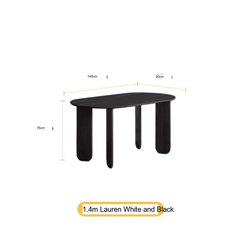 HANKE Lorian Elliptical Compact Italian Dining Table from HANKE
