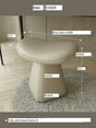 MOXER Iskandar Opulent Leather Upholstered Dressing Stool from MOXER