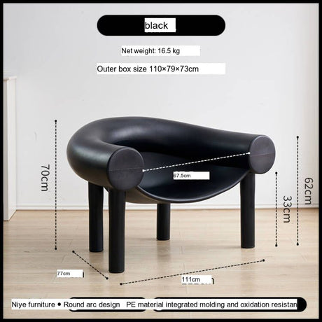 NIYE Yamaguchi Modern Cozy Design Horseshoe Chair from NIYE