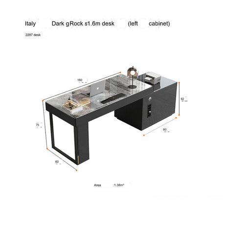 QUANMU Rhiannon Luxurious High-Level Sensory Corner Desk from QUANMU