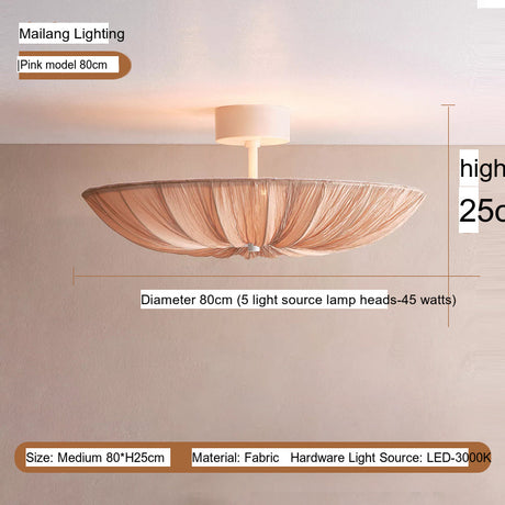MAILANG Anorak Sleek Cream Lighting Ceiling Fixture from MAILANG