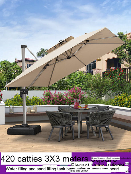 ZIYE Isola Solar-Powered Street Umbrella for Leisure Villa. from ZIYE