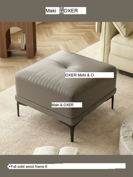 MOXER Elowen Luxe Solid Wood Latex Footstool from MOXER
